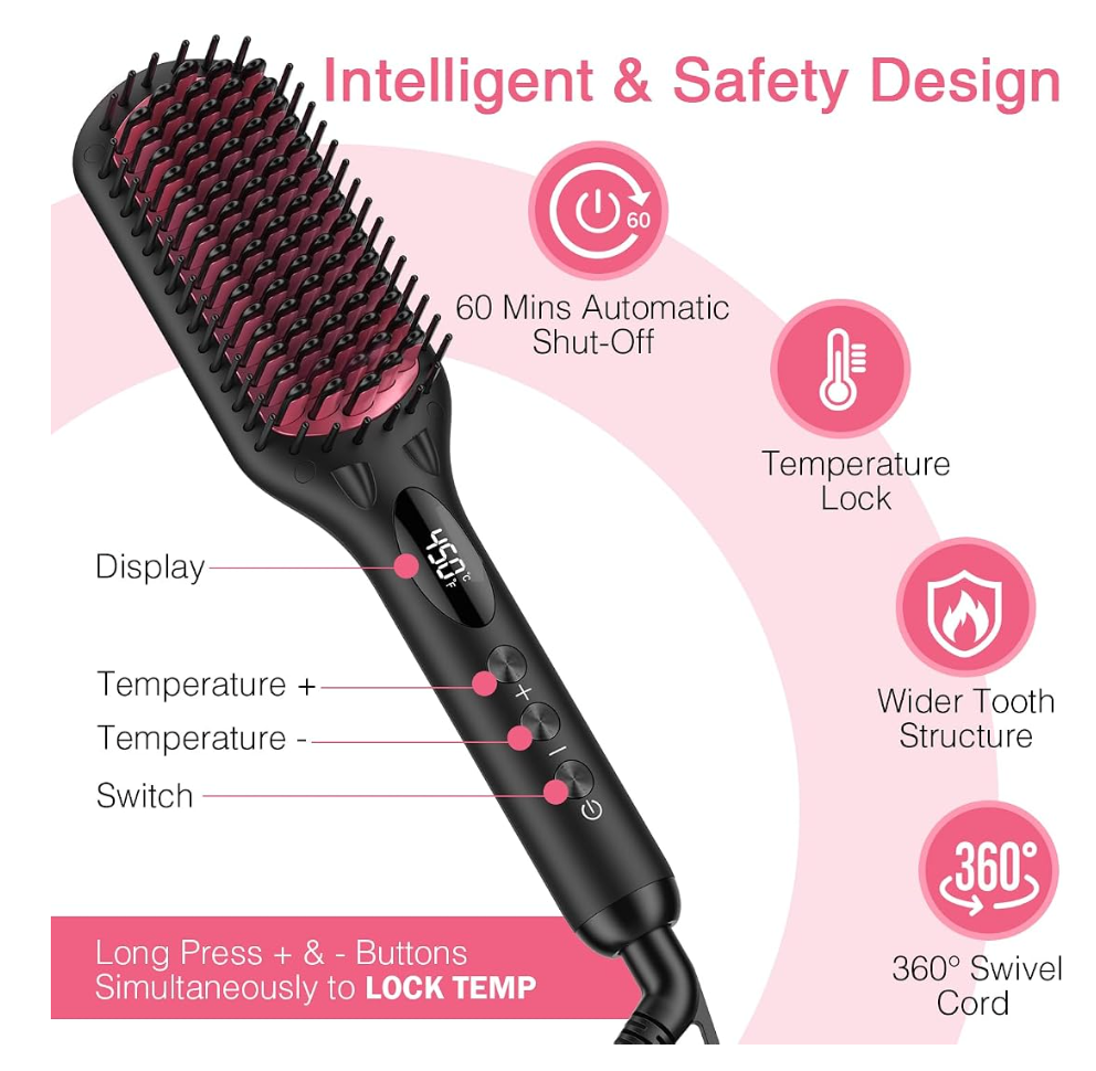 MiroPure Hair Straightener Brush